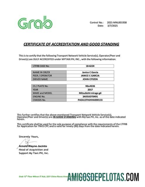 Certificado realista de credenciamento e boa reputação das Filipinas Modelo Word e PDF